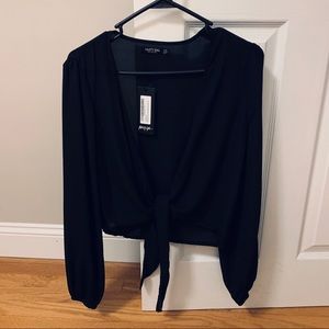 Nasty Gal Front Tie Blouse - NEVER WORN